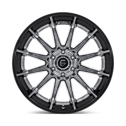 Fuel Offroad FC403 BURN Chrome W/ Gloss Black Lip 24x12 -44 6x139.7mm 106.1mm