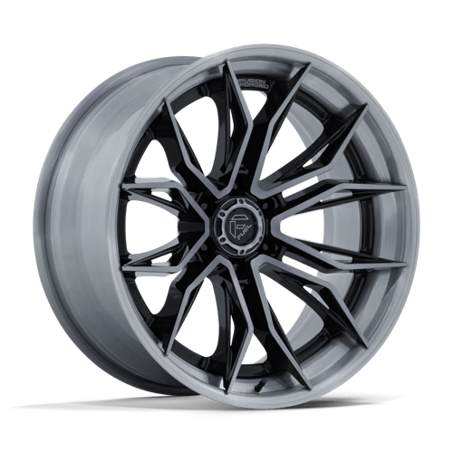Fuel Offroad FC404 MUTINY Gloss Black Brushed Dark Tint 22x9.5 +20 6x139.7mm 106.1mm