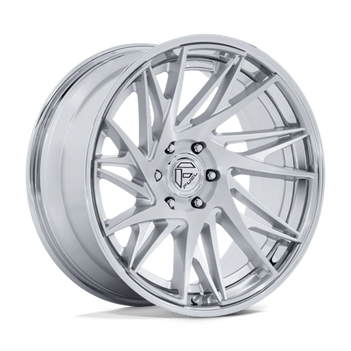 Fuel Offroad FC405 DYNAMO Gloss Silver Brushed W/ Chr-lp 20x9 +1 5x127mm 71.5mm