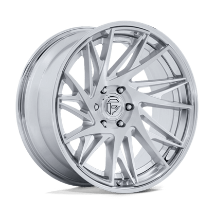 Fuel Offroad FC405 DYNAMO Gloss Silver Brushed W/ Chr-lp 20x9 +1 5x127mm 71.5mm