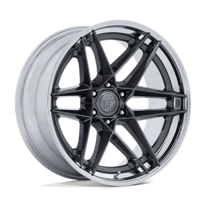 Fuel Offroad FC408 FLIGHT Gloss Gunmetal W/ Chrome Lip 20x9 +1 6x139.7mm 106.1mm