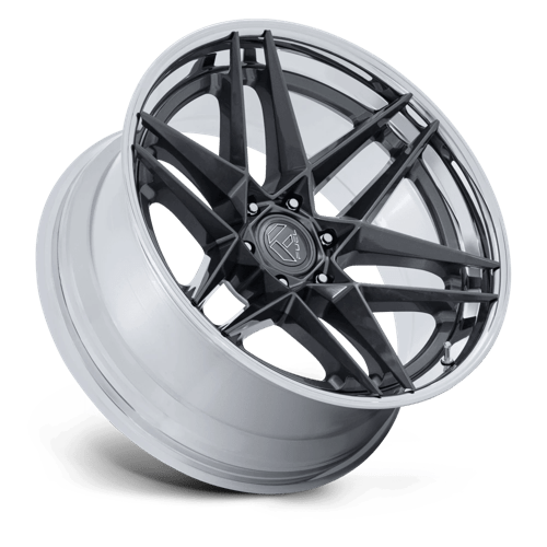 Fuel Offroad FC408 FLIGHT Gloss Gunmetal W/ Chrome Lip 22x9.5 +20 6x135mm 87.1mm