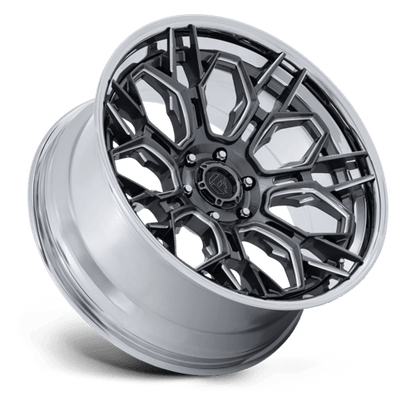 Fuel Offroad FC409 HIVE Gloss Gunmetal W/ Chrome Lip 20x10 -18 6x139.7mm 106.1mm
