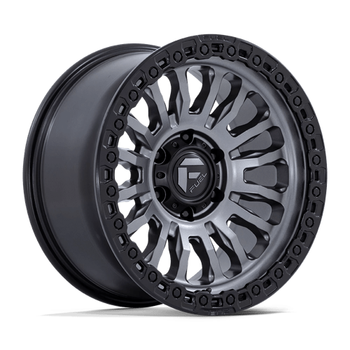 Fuel Offroad FC857 RINCON Matte Gunmetal W/ M-black Lip 17x9 +25 6x139.7mm 106.1mm