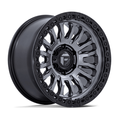 Fuel Offroad FC857 RINCON Matte Gunmetal W/ M-black Lip 17x9 +1 8x180mm 124.2mm