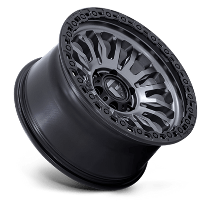 Fuel Offroad FC857 RINCON Matte Gunmetal W/ M-black Lip 17x9 -12 8x180mm 124.2mm