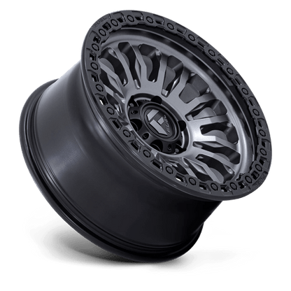 Fuel Offroad FC857 RINCON Matte Gunmetal W/ M-black Lip 17x9 +1 8x180mm 124.2mm
