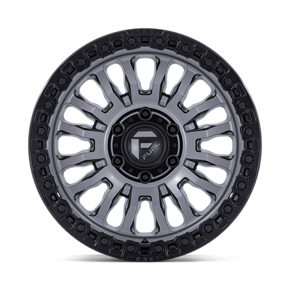 Fuel Offroad FC857 RINCON Matte Gunmetal W/ M-black Lip 17x9 +25 6x139.7mm 106.1mm