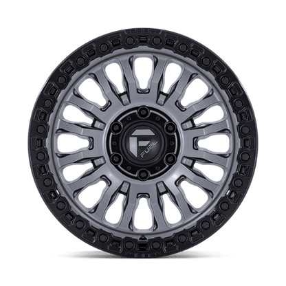 Fuel Offroad FC857 RINCON Matte Gunmetal W/ M-black Lip 17x9 +1 8x180mm 124.2mm