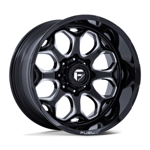 Fuel Offroad FC862 SCEPTER Gloss Black Milled 22x12 -44 8x170mm 125.1mm