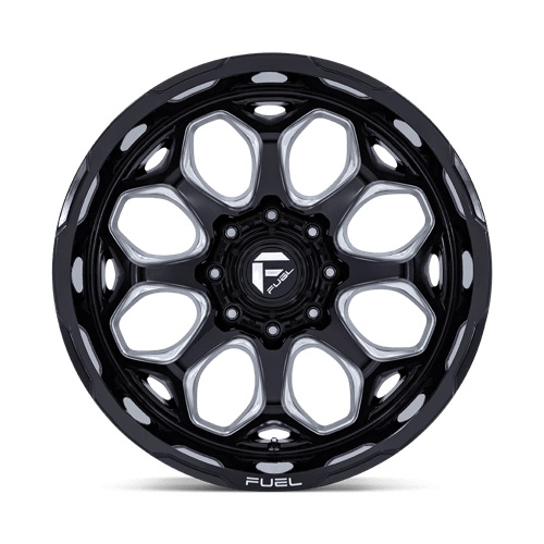 Fuel Offroad FC862 SCEPTER Gloss Black Milled 22x12 -44 8x170mm 125.1mm