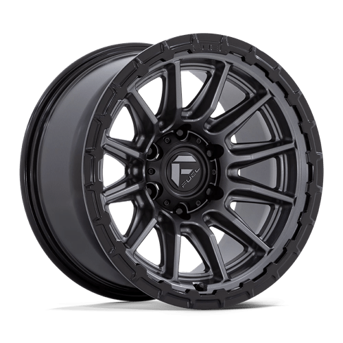 Fuel Offroad FC866 PISTON Matte Gunmetal Gloss Black Lip 20x9 +1 6x139.7mm 106.1mm