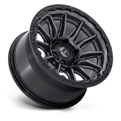 Fuel Offroad FC866 PISTON Matte Gunmetal Gloss Black Lip 17x9 -12 6x139.7mm 106.1mm