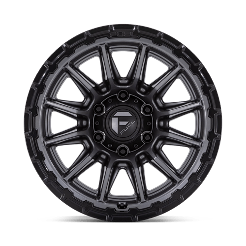 Fuel Offroad FC866 PISTON Matte Gunmetal Gloss Black Lip 22x10 -18 5x127mm 71.5mm