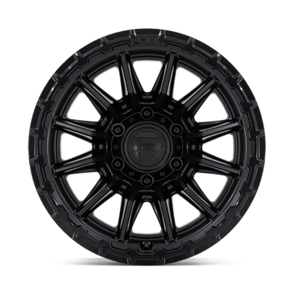Fuel Offroad FC866 PISTON Blackout W/ Gloss Black Lip 17x9 -12 6x139.7mm 106.1mm