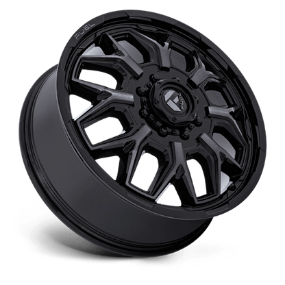 Fuel Offroad D875 FLUX DUALLY Gloss Black Brush Fc Gray Dddt 20x8.25 -201 8x200mm 142mm