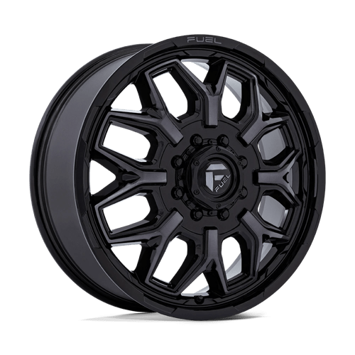 Fuel Offroad D875 FLUX DUALLY Gloss Black Brush Fc Gray Dddt 22x8.25 +104 8x165.1mm 117mm