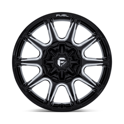 Fuel Offroad FC880 SUPER C Gloss Black Milled 20x9 +1 Custom 78.1mm