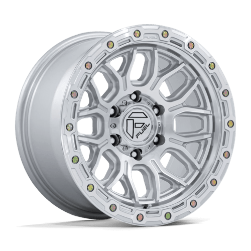 Fuel Offroad FC881 SURGE Gloss Silver W/ Machined Face 20x10 -18 8x165.1mm 125.1mm