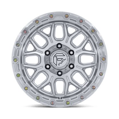 Fuel Offroad FC881 SURGE Gloss Silver W/ Machined Face 17x9 +1 6x139.7mm 106.1mm