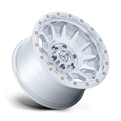 Fuel Offroad FC884 FORTRESS Gloss Silver W/ Machined Face 18x9 +1 6x114.3mm 66.1mm