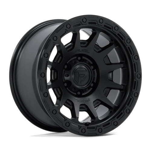 Fuel Offroad FC884 FORTRESS Matte Black W/ Gloss Black Lip 17x9 -12 6x135mm 87.1mm