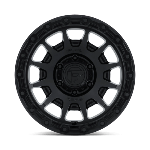 Fuel Offroad FC884 FORTRESS Matte Black W/ Gloss Black Lip 17x9 -12 6x135mm 87.1mm