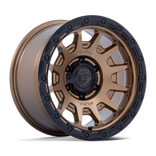 Fuel Offroad FC884 FORTRESS Matte Bronze W Gloss Black Lip 17x8.5 0 6x114.3mm 66.1mm