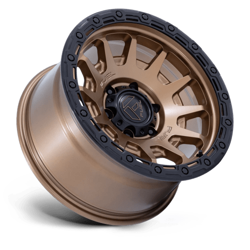 Fuel Offroad FC884 FORTRESS Matte Bronze W Gloss Black Lip 17x8.5 0 6x114.3mm 66.1mm