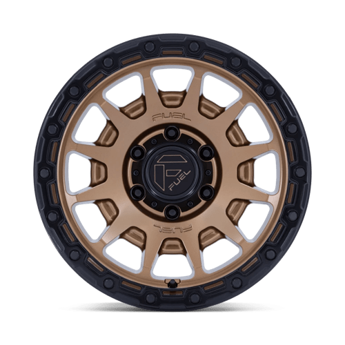Fuel Offroad FC884 FORTRESS Matte Bronze W Gloss Black Lip 17x8.5 +25 5x127mm 71.5mm