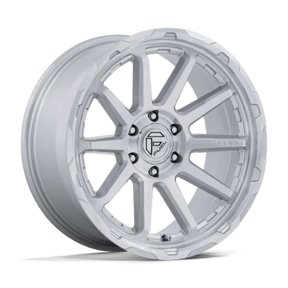 Fuel Offroad FC887 CIRCUIT Gloss Silver W/ Machined Face 17x9 -12 6x139.7mm 106.1mm