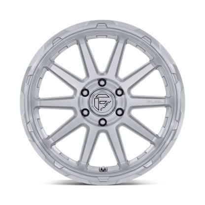 Fuel Offroad FC887 CIRCUIT Gloss Silver W/ Machined Face 17x9 -12 6x139.7mm 106.1mm