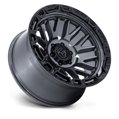 Fuel Offroad FC890 RAIL Gloss Gunmetal W/ G-blk Lip 17x9 -12 6x135mm 87.1mm