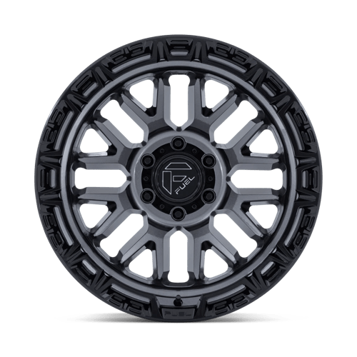Fuel Offroad FC890 RAIL Gloss Gunmetal W/ G-blk Lip 20x10 -18 6x139.7mm 106.1mm