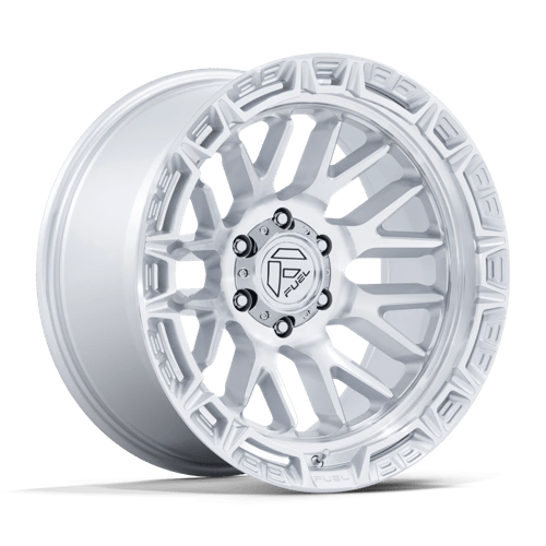 Fuel Offroad FC890 RAIL Gloss Silver W/ Machined Face 20x10 -18 5x127mm 71.5mm