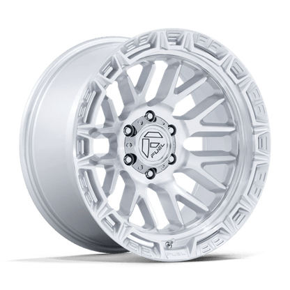Fuel Offroad FC890 RAIL Gloss Silver W/ Machined Face 17x9 +1 6x135mm 87.1mm
