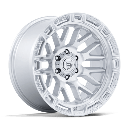 Fuel Offroad FC890 RAIL Gloss Silver W/ Machined Face 20x10 -18 6x135mm 87.1mm