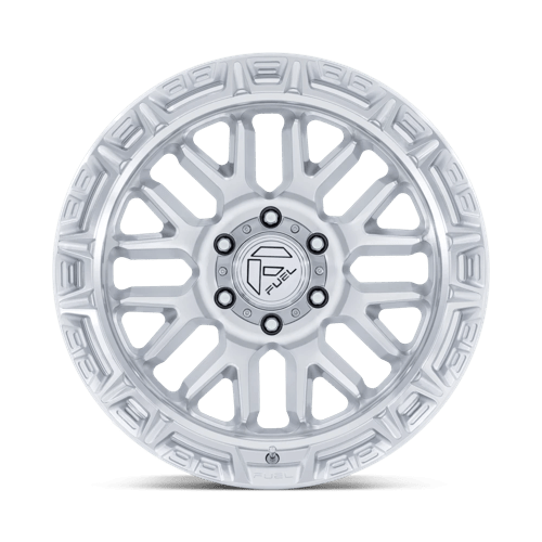 Fuel Offroad FC890 RAIL Gloss Silver W/ Machined Face 17x9 +1 6x139.7mm 106.1mm