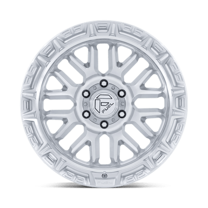 Fuel Offroad FC890 RAIL Gloss Silver W/ Machined Face 17x9 +1 6x139.7mm 106.1mm