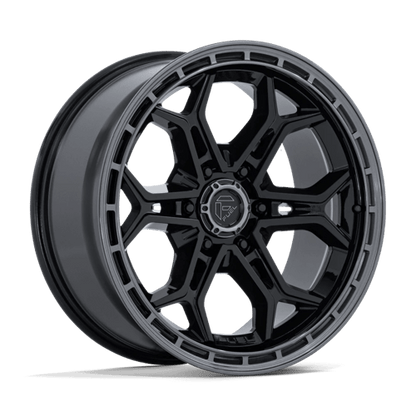 Fuel Offroad FC896 HEATHEN Gloss Black Gloss Gunmetal Lip 20x9 +1 6x139.7mm 106.1mm