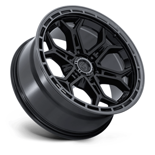 Fuel Offroad FC896 HEATHEN Gloss Black Gloss Gunmetal Lip 20x9 +1 6x139.7mm 106.1mm