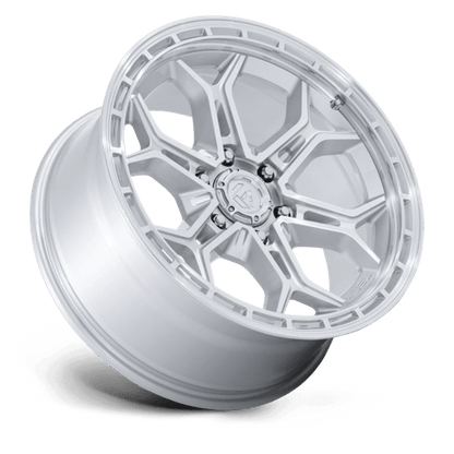 Fuel Offroad FC896 HEATHEN Gloss Silver W/ Machined Face 20x9 +1 6x139.7mm 106.1mm