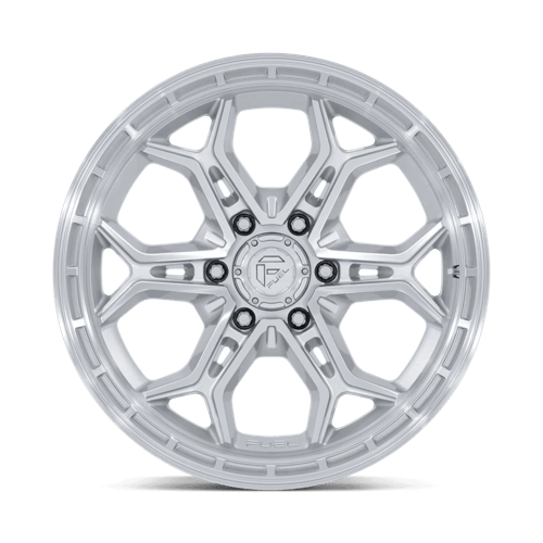 Fuel Offroad FC896 HEATHEN Gloss Silver W/ Machined Face 20x9 +1 6x139.7mm 106.1mm