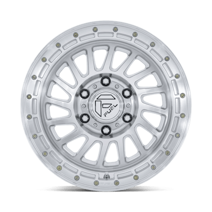 Fuel Offroad FC897 HAVOC Gloss Silver W/ Machined Face 18x9 +1 6x139.7mm 106.1mm