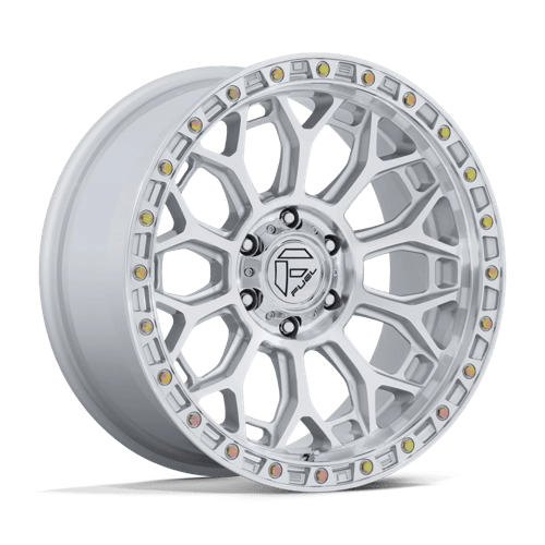 Fuel Offroad FC901 TALON Gloss Silver W/ Machined Face 17x8.5 +25 5x127mm 71.5mm