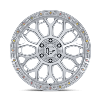 Fuel Offroad FC901 TALON Gloss Silver W/ Machined Face 20x9 +20 6x139.7mm 106.1mm