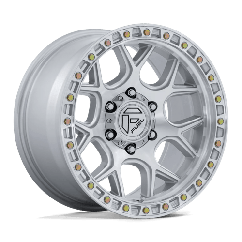 Fuel Offroad FC908 PUMA Gloss Silver W/ Machined Face 17x9 +1 5x127mm 71.5mm