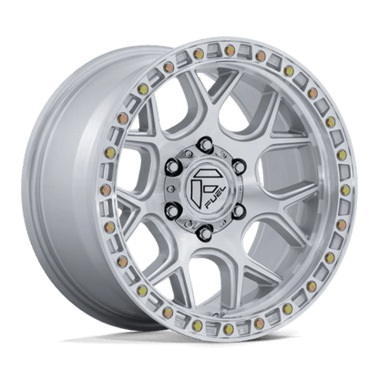 Fuel Offroad FC908 PUMA Gloss Silver W/ Machined Face 17x9 +1 5x127mm 71.5mm