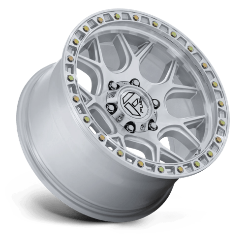 Fuel Offroad FC908 PUMA Gloss Silver W/ Machined Face 17x9 +1 5x127mm 71.5mm