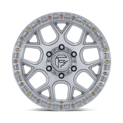 Fuel Offroad FC908 PUMA Gloss Silver W/ Machined Face 17x9 +1 5x127mm 71.5mm